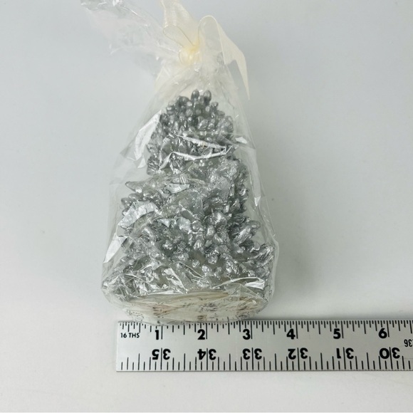 NEW Living Quarters Christmas Tree Candles - Silver Bling - Set of 3 - Picture 7 of 8